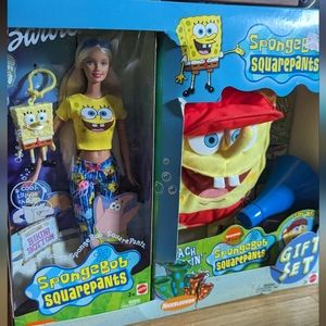 2002 SpongeBob Barbie WITH SpongeBob plush